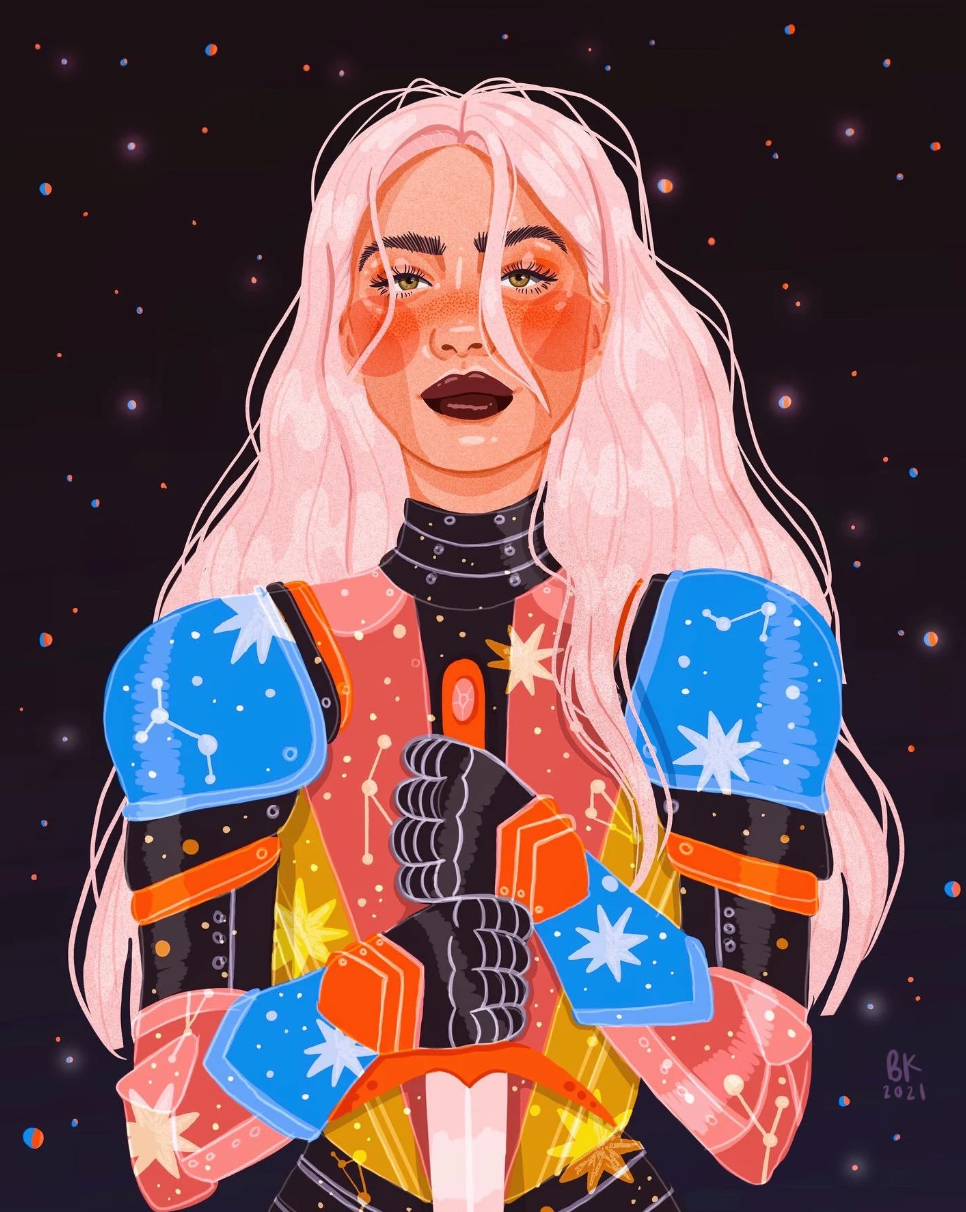 Bold Joan of Art Print