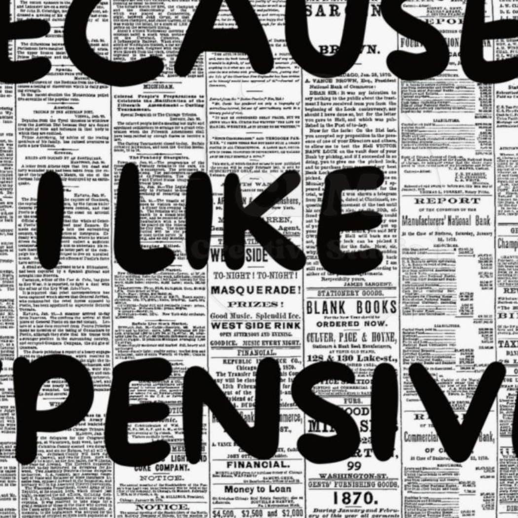Retro Newspaper Wall Art Monotone Print
