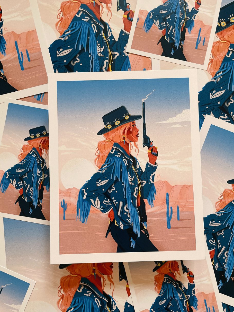 Smoking Gun Art Print