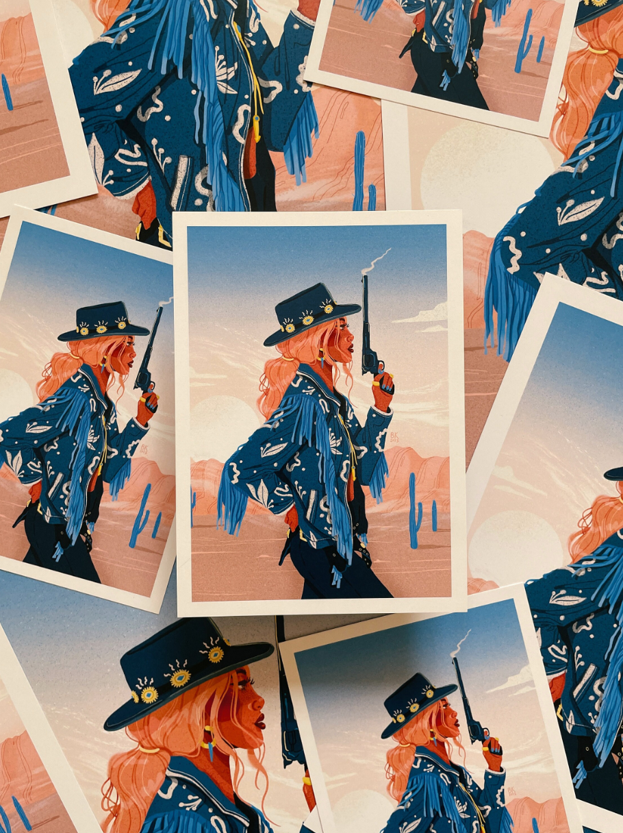 Smoking Gun Art Print